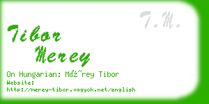 tibor merey business card